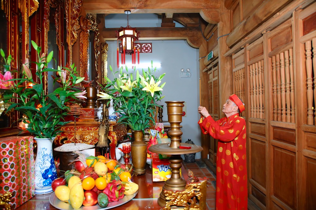 Một nghi lễ trong Lễ hội truyền thống đình Thọ Tháp