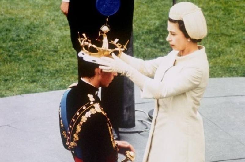 Vào năm 1969, ông Charles được Nữ hoàng Elizabeth II tấn phong thành Thân vương xứ Wales trong buổi lễ tại lâu đài Caernarfon (Ảnh: PA)