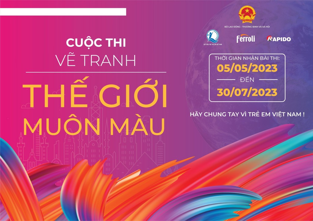 Quỹ Bảo trợ trẻ em Việt Nam tổ chức cuộc thi vẽ tranh 