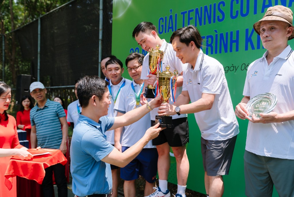 Giải tennis Cotana Group - “30 năm - Dòng chảy kiến tạo tương lai” thành công tốt đẹp