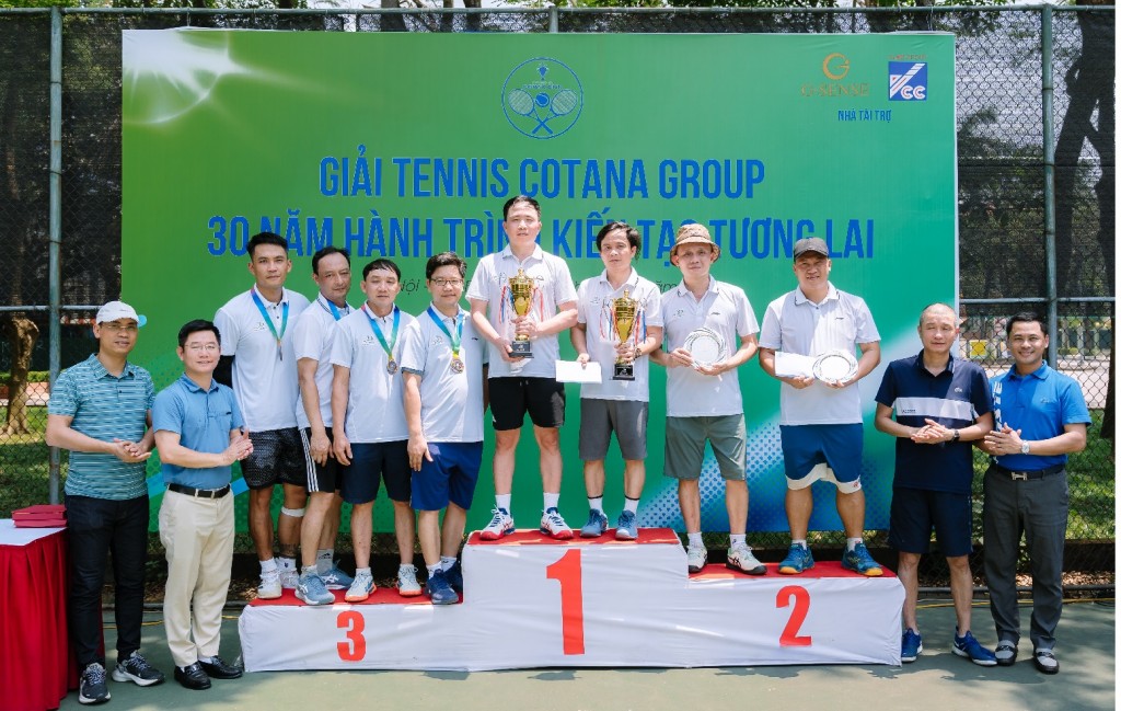 Giải tennis Cotana Group - “30 năm - Dòng chảy kiến tạo tương lai” thành công tốt đẹp