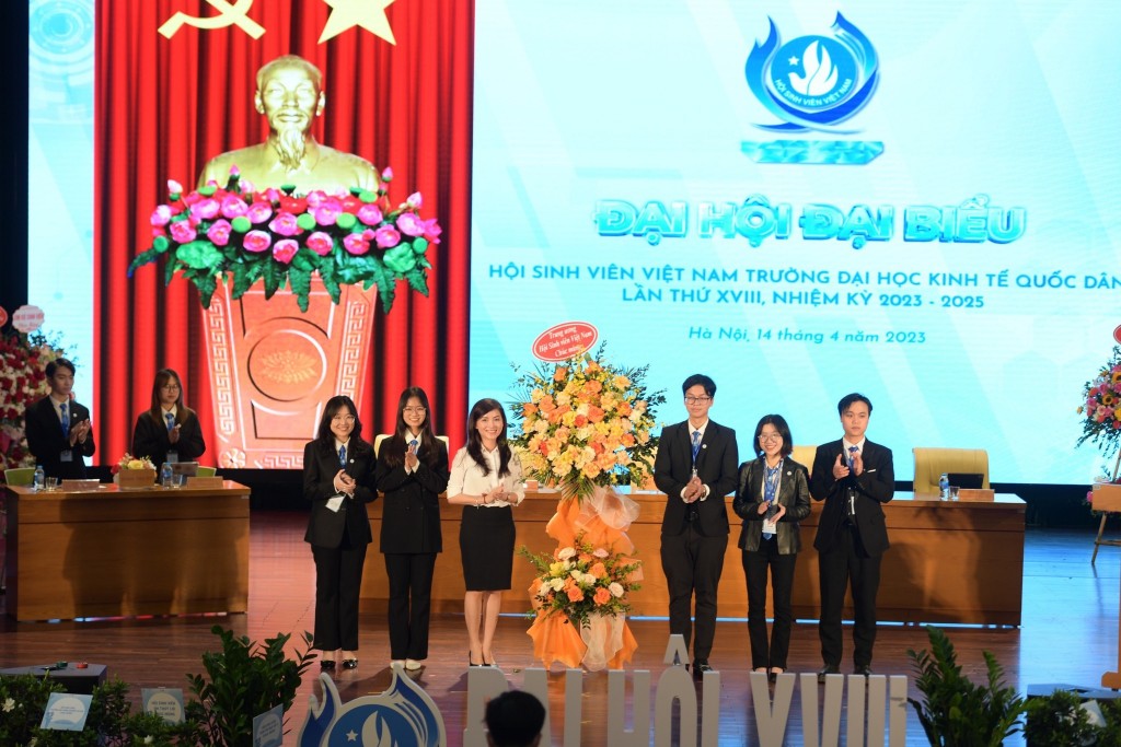 Đồng chí Lê Trí Nhân tiếp tục giữ chức Chủ tịch Hội Sinh viên Việt Nam trường Đại học Kinh tế Quốc dân khoá XVIII