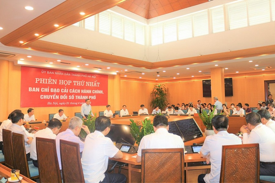 Ban Chỉ đạo Cải cách hành chính, chuyển đổi số thành phố Hà Nội tổ chức phiên họp thứ nhất