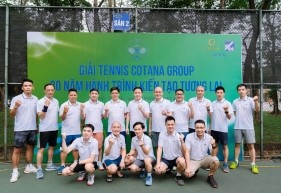 Giải tennis Cotana Group - “30 năm - Dòng chảy kiến tạo tương lai” thành công tốt đẹp