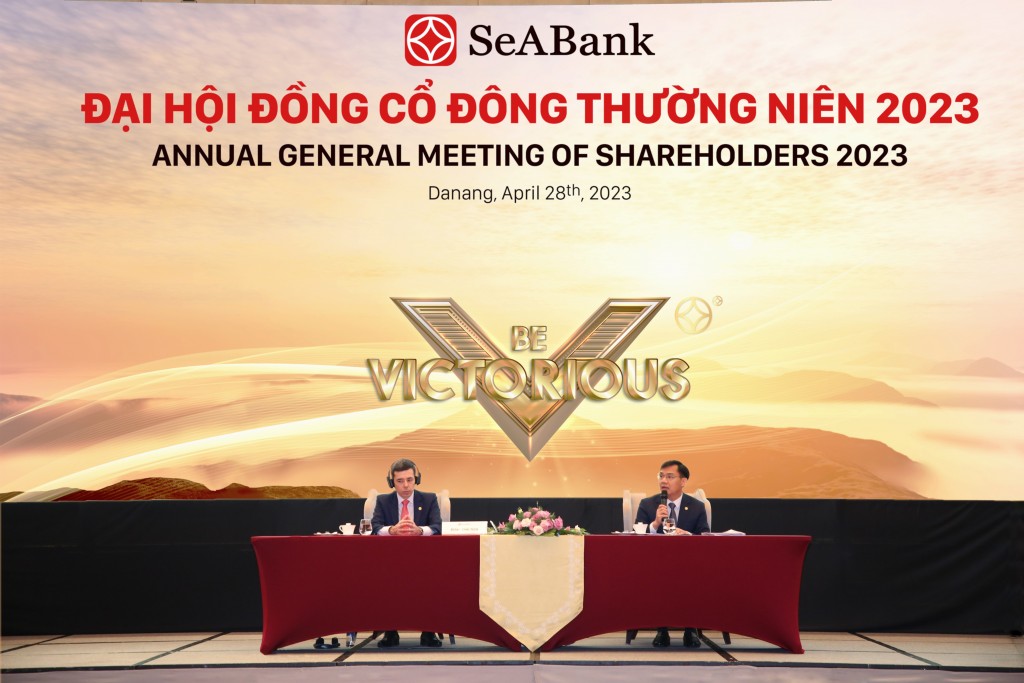 Đại hội đồng cổ đông thường niên SeABank 2023: Đặt mục tiêu tăng trưởng bền vững, tăng vốn điều lệ lên 25.903 tỷ đồng, lợi nhuận hơn 5.633 tỷ đồng