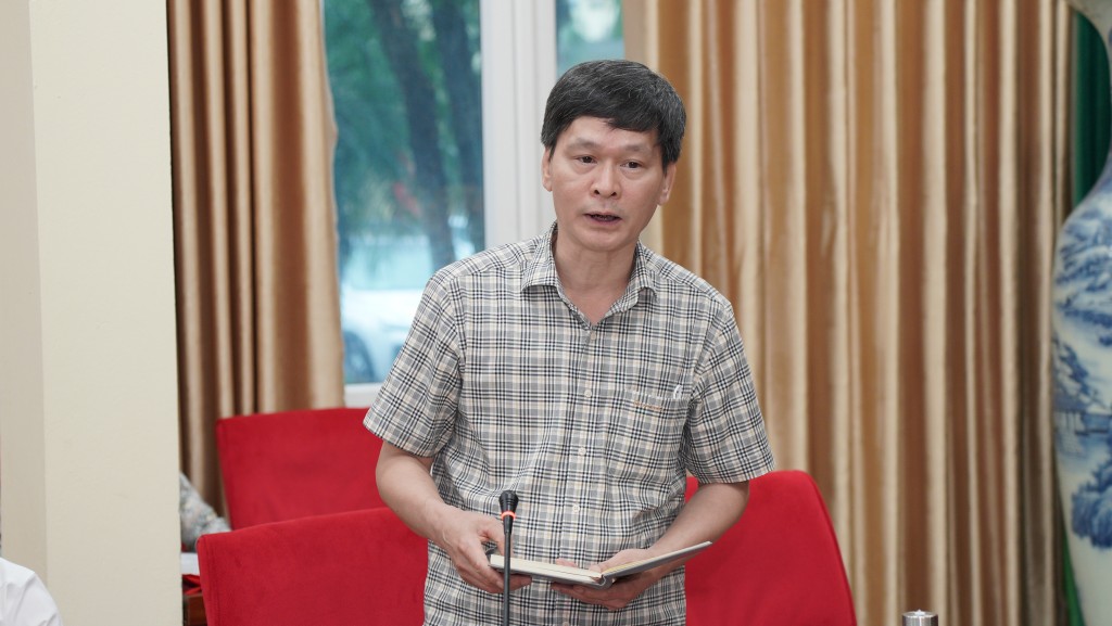 Ông Vũ Cao Cương - Phó Giám đốc Sở Y tế Hà Nội đánh giá, tổng kết đoàn kiểm tra liên ngành