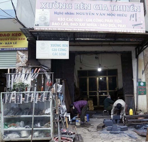 Xưởng rèn gia truyền tại làng Đa Sỹ