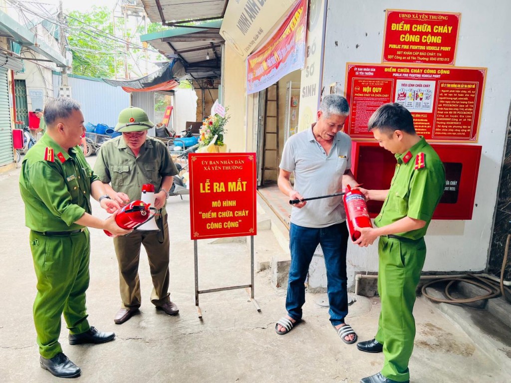 Điểm chữa cháy công cộng sẽ huy động sức mạnh của người dân trong phòng chống giặc lửa