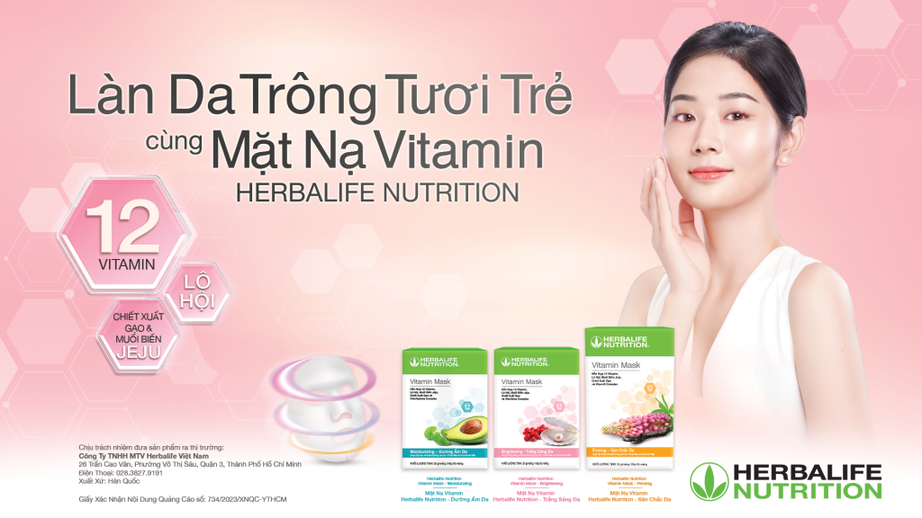 Herbalife ra mắt sản phẩm mặt nạ Vitamin cho làn da khỏe đẹp tại Việt Nam