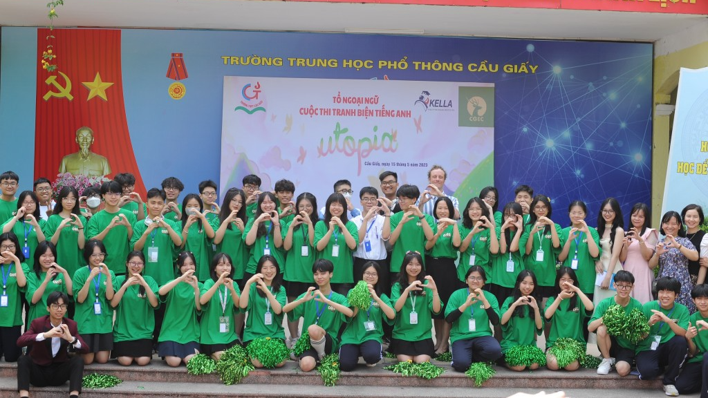 Ban tổ chức sự kiện đều là các bạn trẻ trường THPT Cầu Giấy