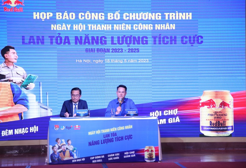 Đại diện Trung ương Hội LHTN Việt Nam và doanh nghiệp đồng hành chia sẻ tại họp báo