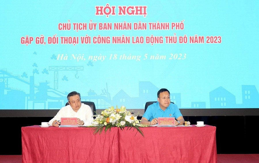 Chủ tịch UBND TP Hà Nội giải đáp nhiều vấn đề “nóng” của công nhân lao động Thủ đô