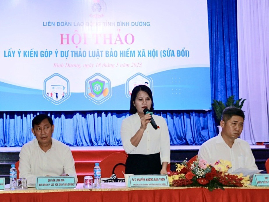 Bình Dương lấy ý kiến về dự thảo Luật Bảo hiểm xã hội (sửa đổi)