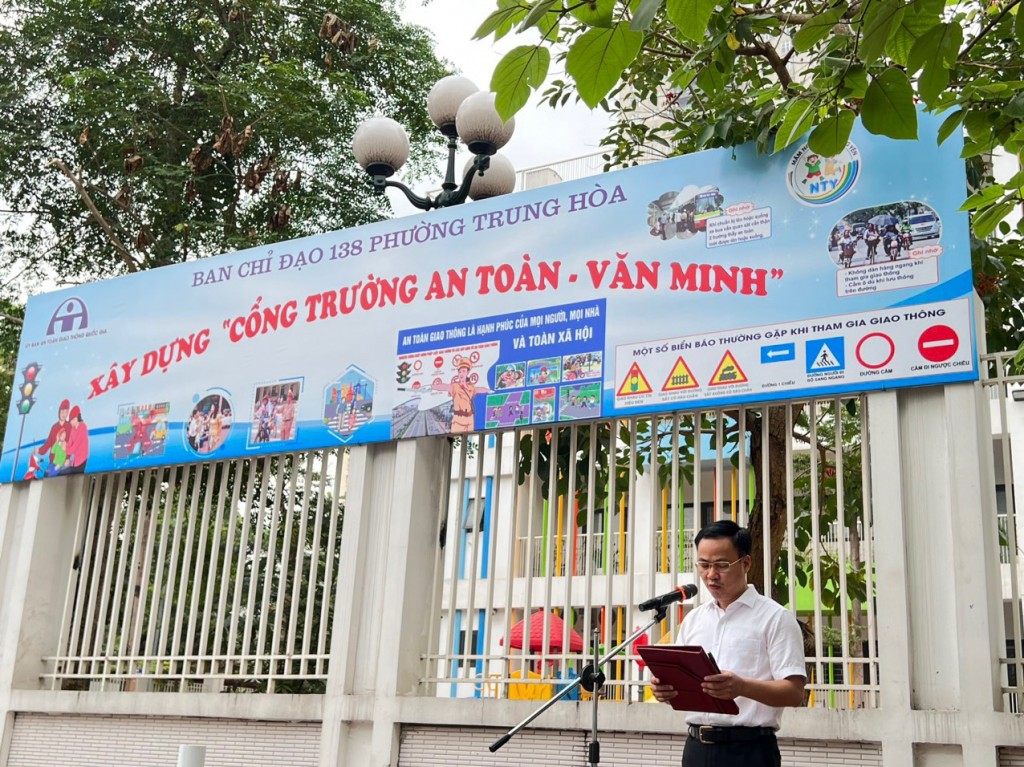 Ông Nguyễn Hải - Phó Chủ tịch UBND phường Trung Hòa, quận Cầu Giấy