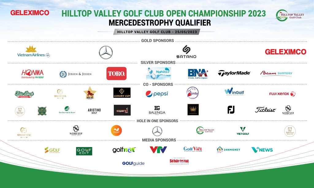 Hilltop Valey Golf Club Open Championship 2023 - Mercedes Trophy Qualifier mùa 2: Tổng giá trị giải thưởng 10 tỷ đồng