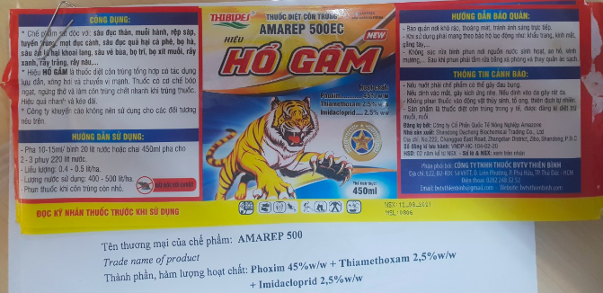 Liên tiếp phát hiện sản phẩm mang nhãn hiệu của Cty TNHH thuốc bảo vệ thực vật Thiên Bình có vi phạm