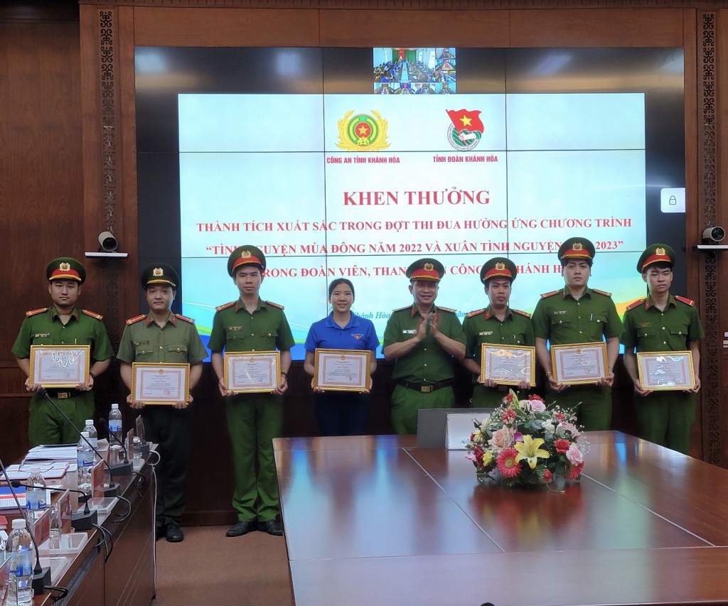 Khen thưởng các tập thể, cá nhân có thành tích trong phong trào hưởng ứng Xuân tình nguyện, Tháng Thanh niên năm 2023