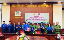 Tỉnh đoàn và Công an tỉnh Khánh Hòa ký kết kế hoạch đẩy mạnh chuyển đổi số quốc gia