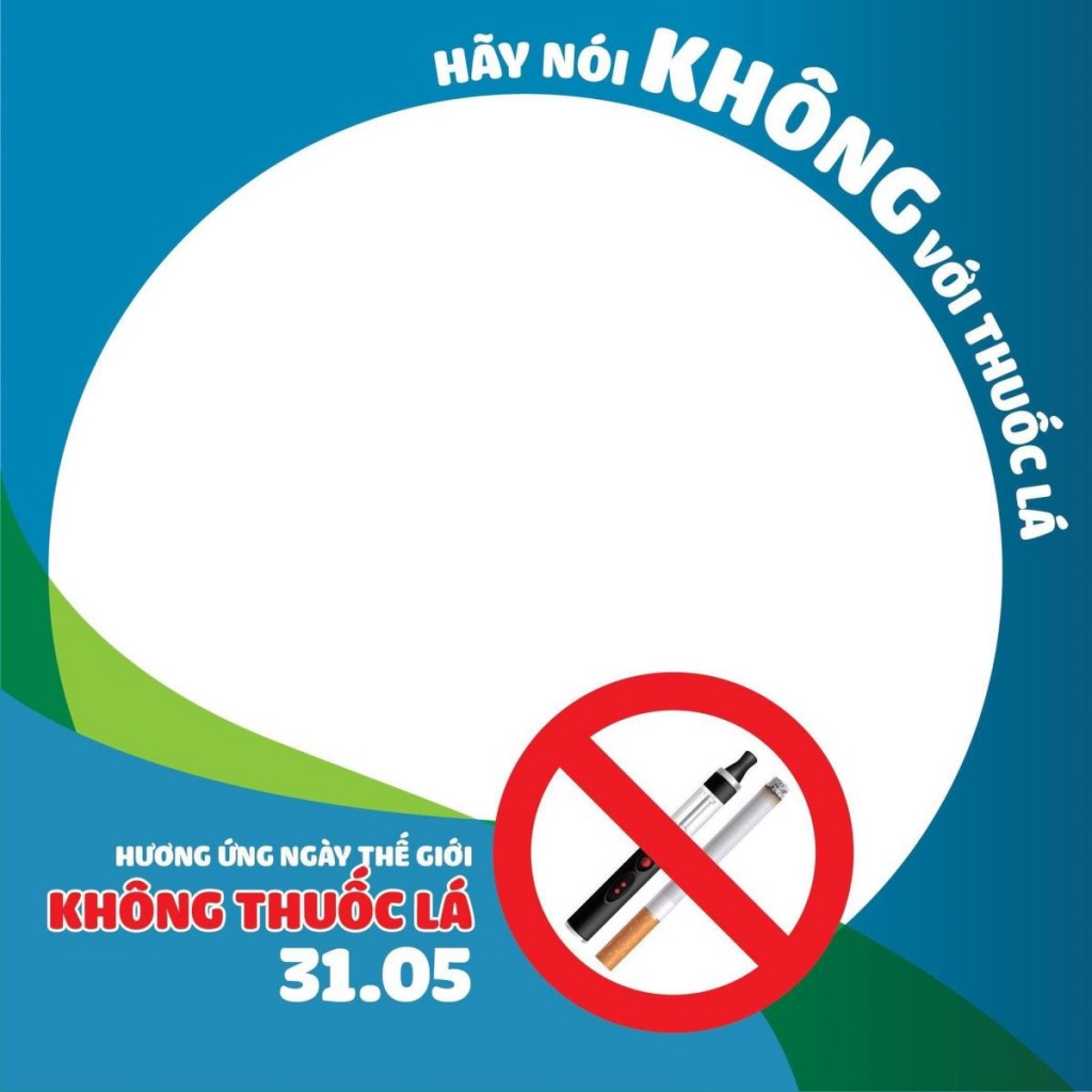 Thay avatar hưởng ứng Tuần lễ Quốc gia không thuốc lá