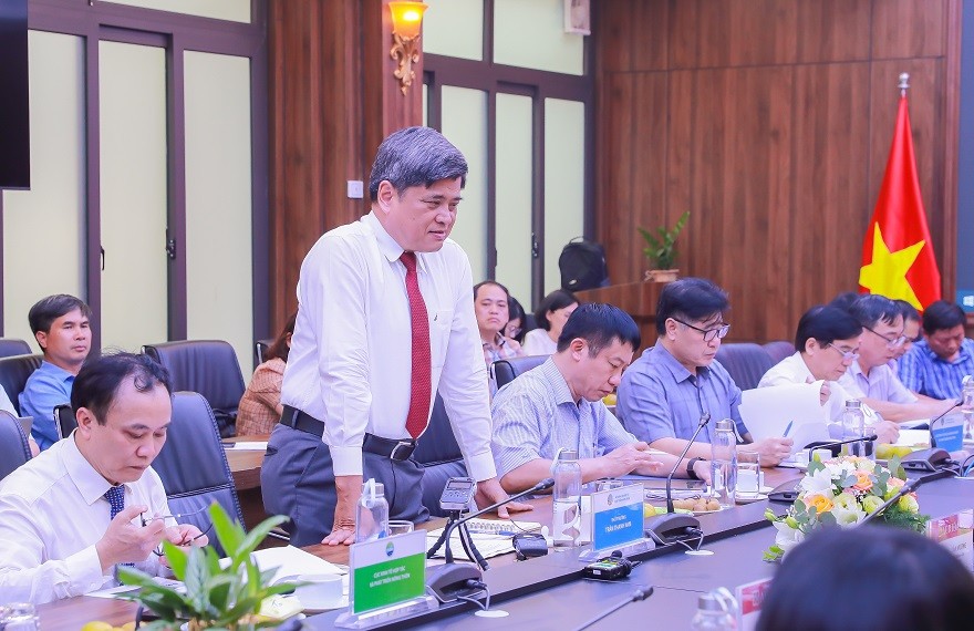Đồng chí Trần Thanh Nam – Thứ trưởng Bộ Nông nghiệp & Phát triển nông thôn phát biểu tại buổi Lế ký kết Thỏa thuận hợp tác