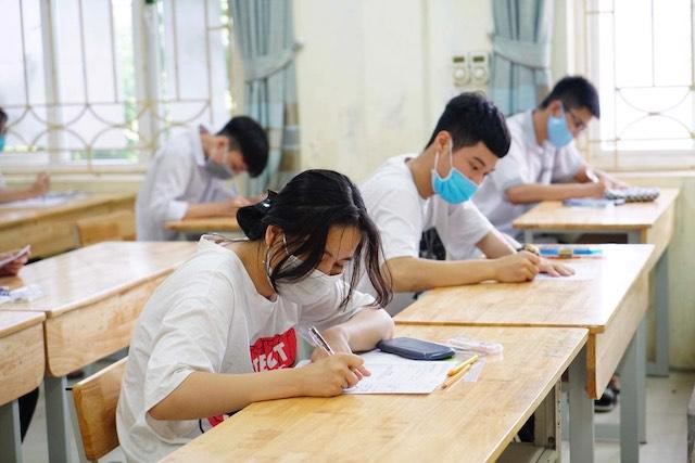 Thí sinh huyện Mê Linh tham gia kỳ thi lớp 10 vào năm 2022