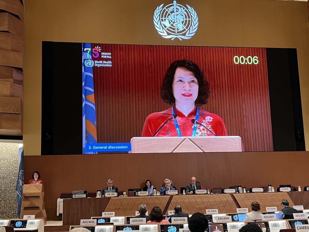 Thứ trưởng Bộ Y tế Nguyễn Thị Liên Hương tham dự Kỳ họp lần thứ 76 Đại hội đồng Y tế Thế giới
