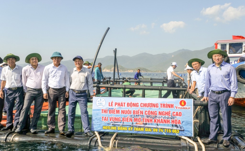 Chương trình thí điểm nuôi biển công nghệ cao tại Khánh Hòa sẽ góp phần bảo vệ môi trường