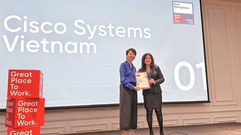 Cisco đứng đầu bảng xếp hạng “Nơi làm việc tốt nhất Việt Nam 2023”