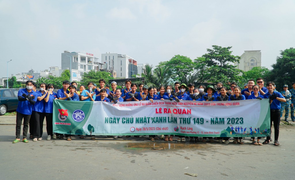 Chương trình Ngày Chủ nhật xanh lần thứ 149 - năm 2023 nhằm hưởng ứng Lễ ra quân chiến dịch tình nguyện hè năm 2023 của Trung ương Đoàn, tổ chức thực hiện cải tạo cảnh quan tuyến rạch Xuyên Tâm gắn với công trình thanh niên “Sông Sài Gòn – con sông thành phố tôi”.
