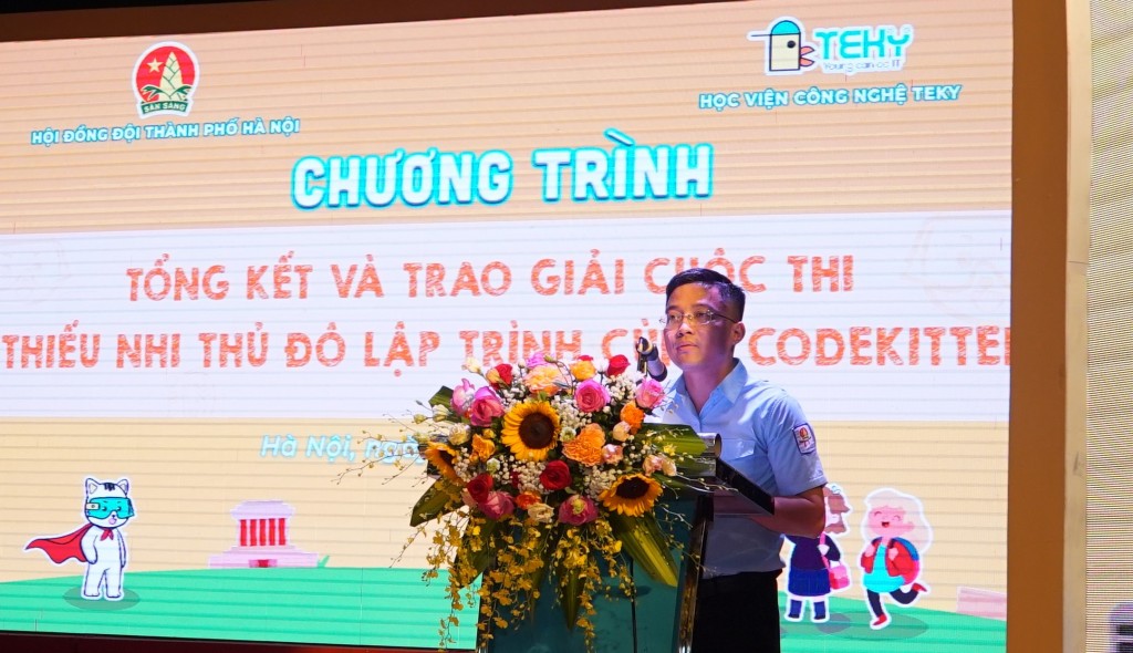 Thiếu nhi Thủ đô tự tin thể hiện kỹ năng lập trình và ứng dụng công nghệ