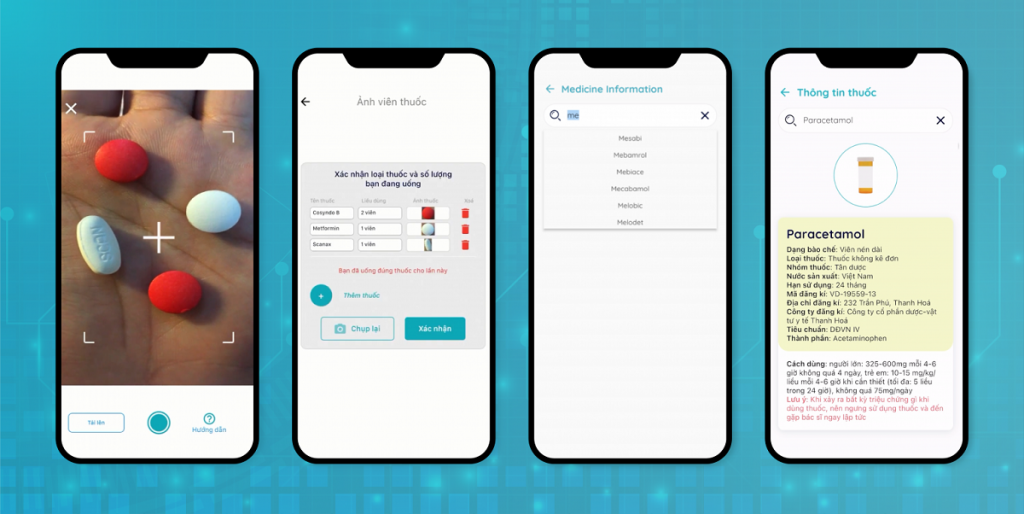 VAIPE cung cấp nền tảng di động cho phép thu thập, quản lý, phân tích dữ liệu sức khỏe cá nhân, tự động nhận dạng thuốc từ hình ảnh chụp viên thuốc