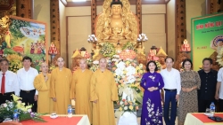 Lãnh đạo TP Hà Nội chúc mừng Ban Văn hóa Trung ương Giáo hội Phật giáo Việt Nam