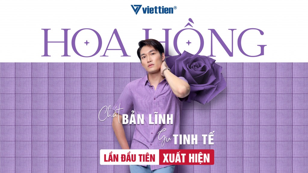 Sơ mi hoa hồng Viettien: “Chất liệu tình yêu” lần đầu tiên ra mắt