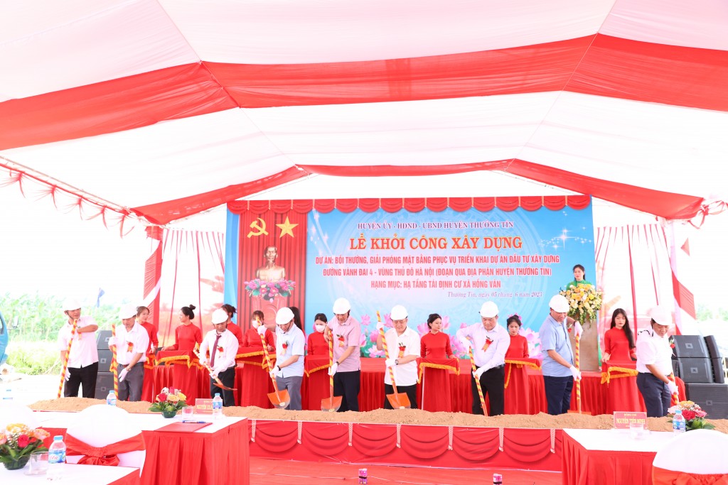 Huyện Thường Tín khởi công dự án khu tái định cư đầu tiên phục vụ Vành đai 4