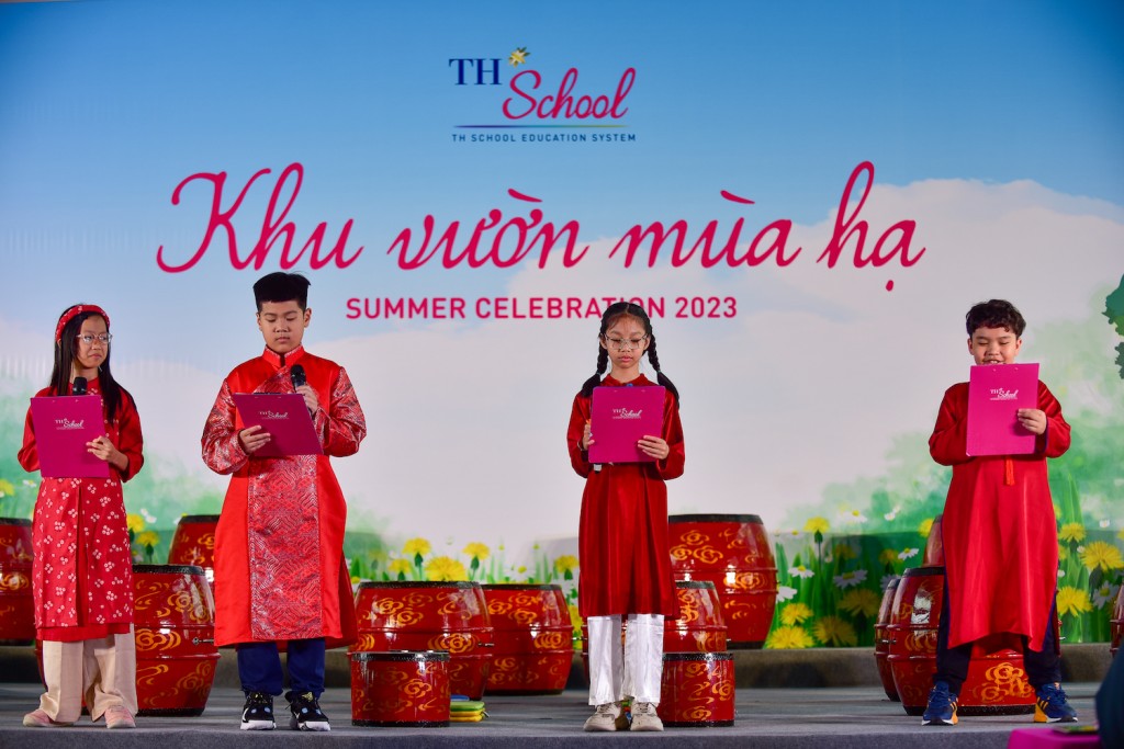 Ấn tượng "thanh" và "sắc" trong khu vườn mùa hạ tại TH School