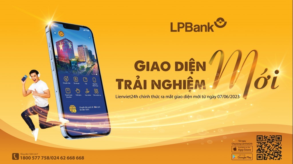 Ứng dụng ngân hàng số của LPBank khoác “tấm áo” mới