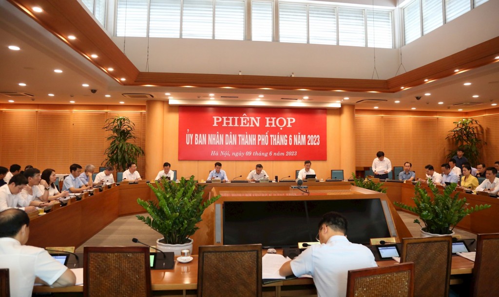 Phiên họp UBND TP Hà Nội thường kỳ tháng 6/2023