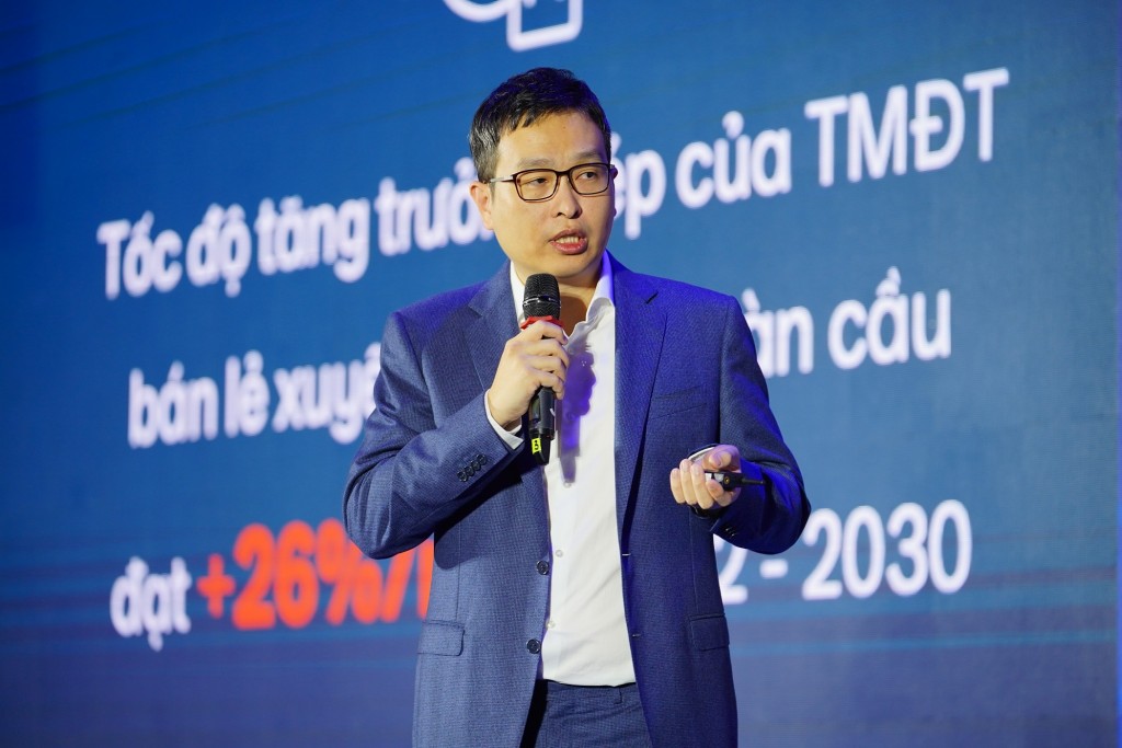 Ông Gijae Seong, Giám đốc Điều hành Amazon Global Selling Việt Nam chia sẻ về báo cáo “Người bán hàng địa phương, Khách tiêu dùng toàn cầu năm 2022: Nắm bắt cơ hội xuất khẩu qua thương mại điện tử tại Việt Nam”