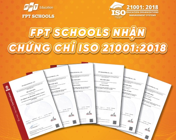 FPT Schools nhận chứng chỉ ISO quốc tế dành riêng cho giáo dục