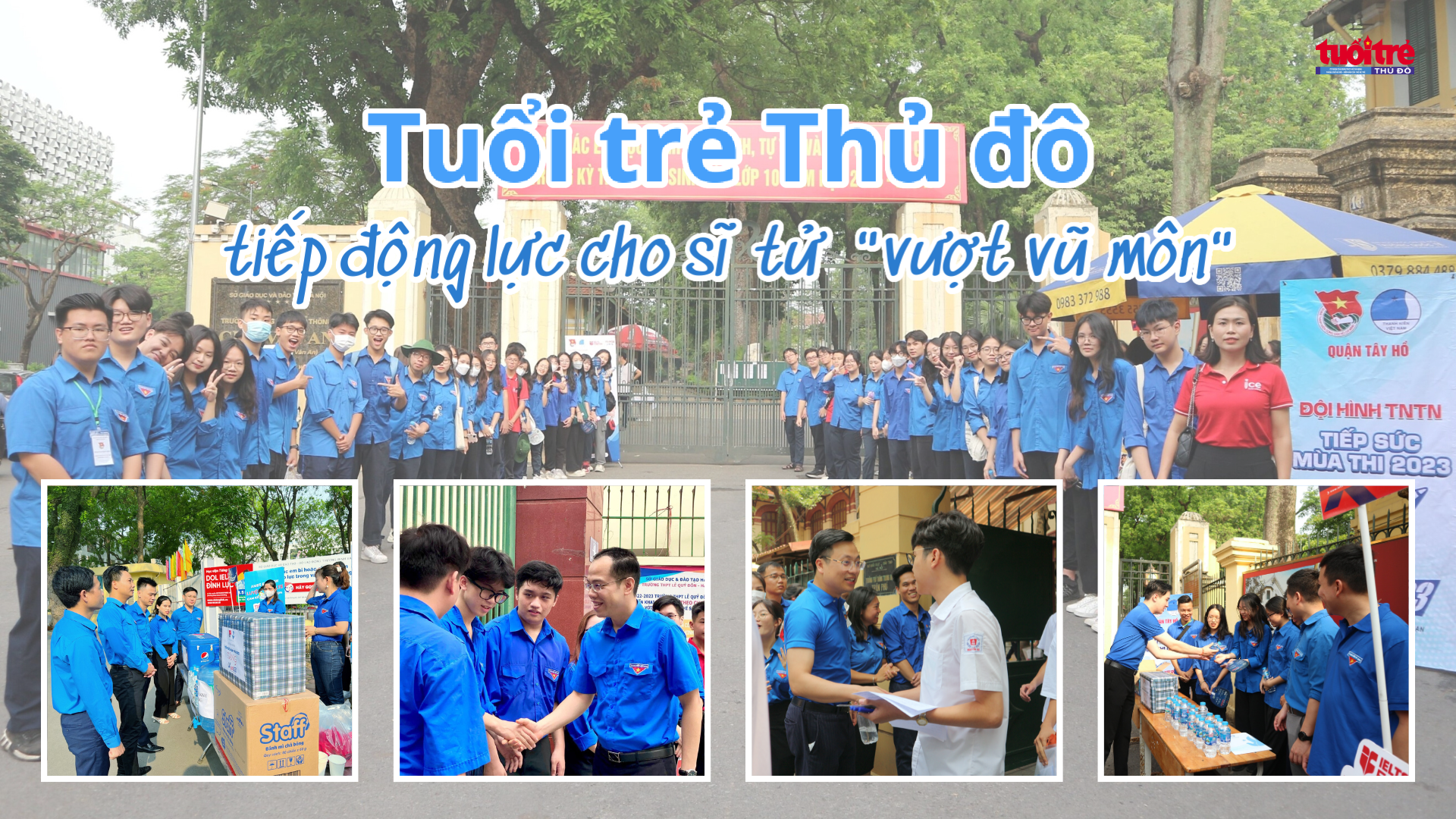 Tuổi trẻ Thủ đô tiếp thêm động lực cho sĩ tử “vượt vũ môn”