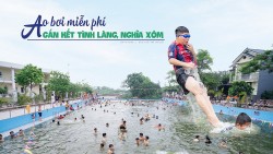 Ao bơi miễn phí gắn kết tình làng, nghĩa xóm