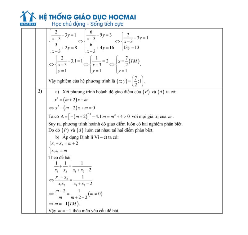 Đề thi và gợi ý đáp án môn Toán kỳ thi vào lớp 10