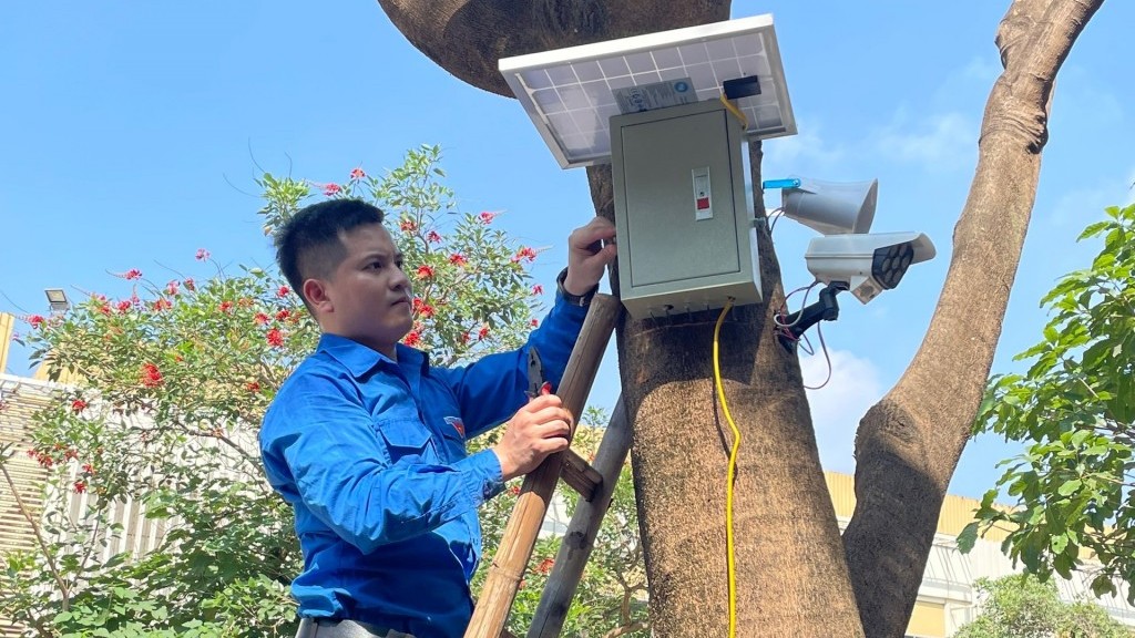 Quận đoàn Tây Hồ với mô hình “Loa thanh niên tuyên truyền tự động sử dụng năng lượng mặt trời”