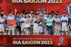 Mobi FC lên ngôi vô địch Siêu cúp bóng đá 7 người quốc gia Bia Saigon 2023