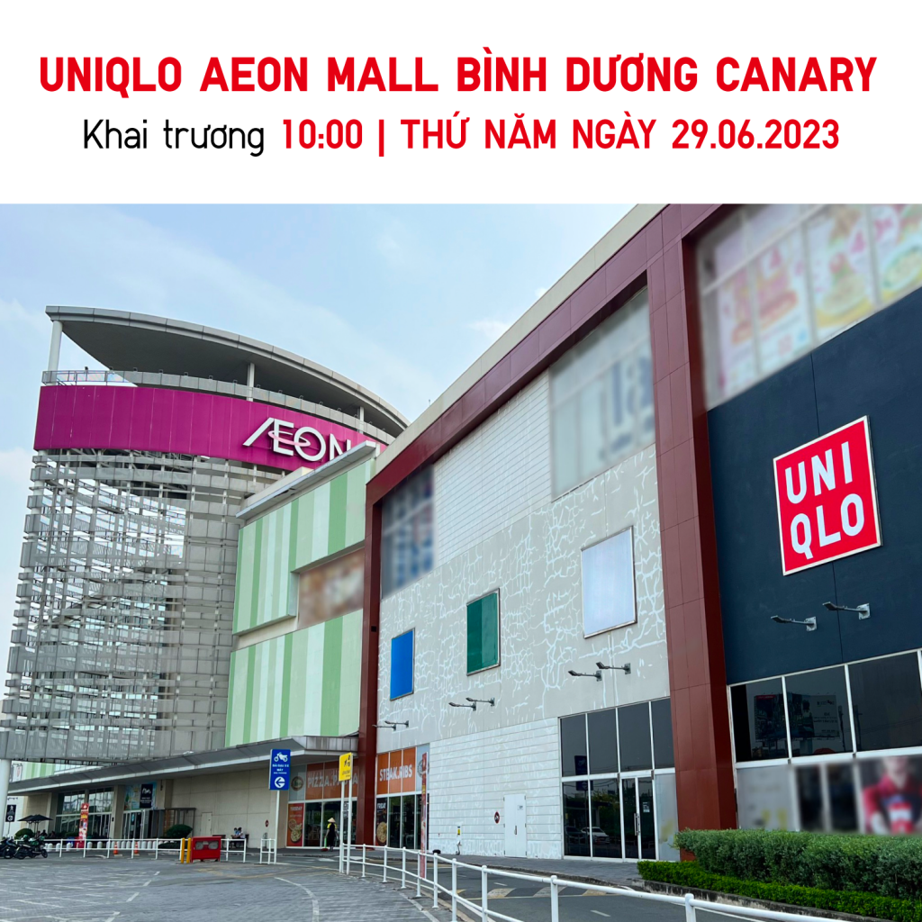 UNIQLO khai trương cửa hàng đầu tiên tại Bình Dương