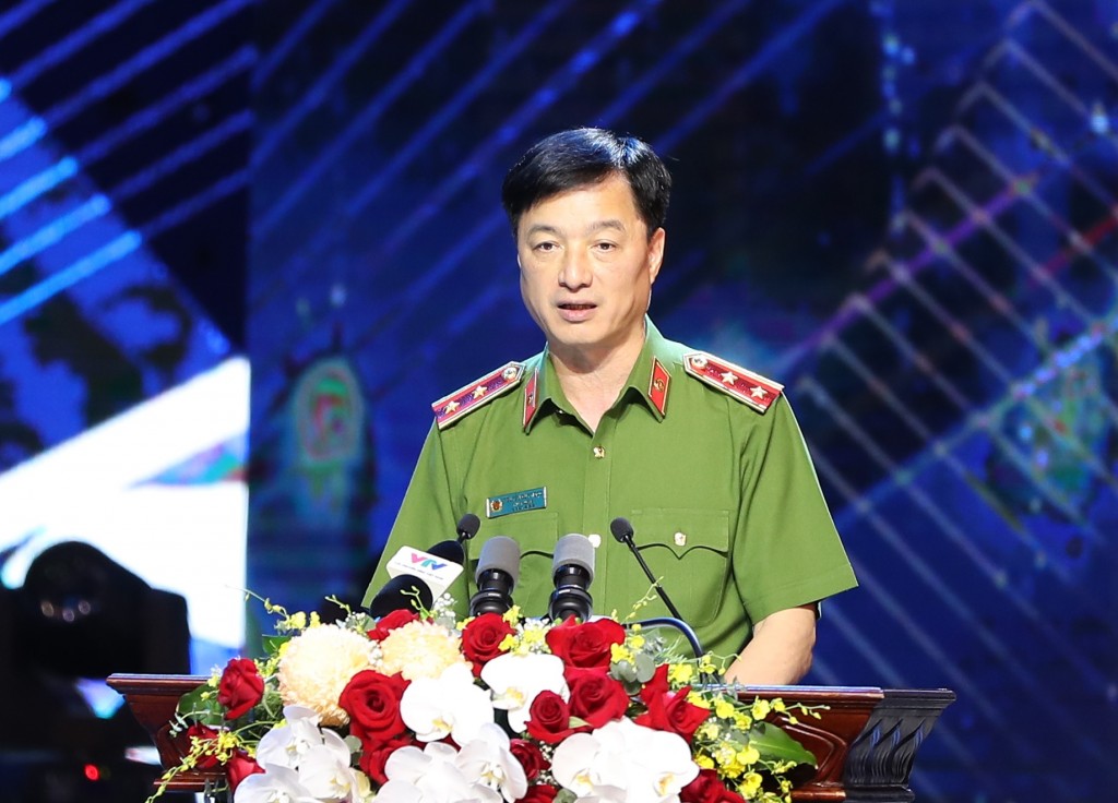 Trung tướng Nguyễn Duy Ngọc, Thứ trưởng Bộ Công an phát biểu - Ảnh: VGP/Nhật Bắc