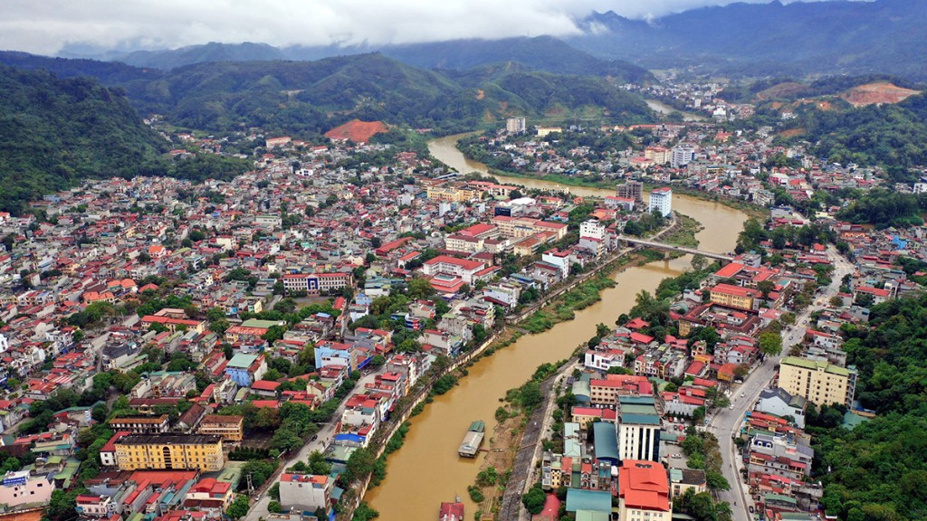 Một góc thành phố Hà Giang.