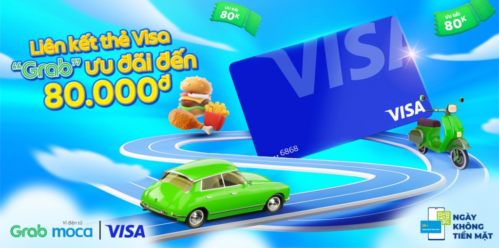 Ưu đãi khi thanh toán Grab bằng thẻ Visa