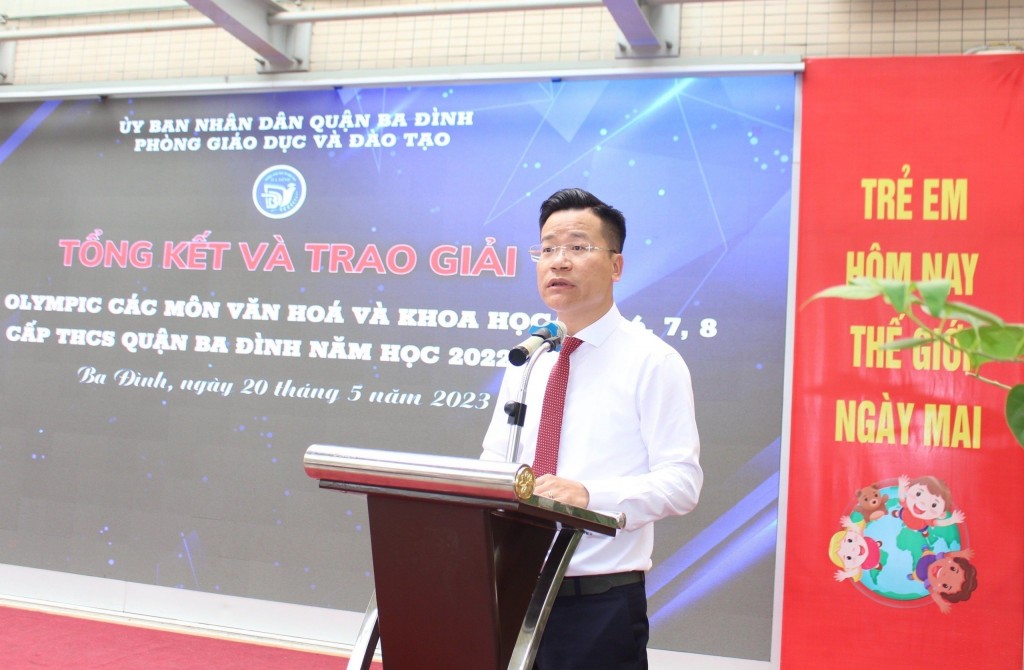 Ông Lê Đức Thuận - Trưởng phòng GD&ĐT quận Ba Đình, Hà Nội