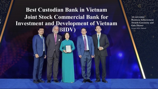 Lần thứ 3 liên tiếp, BIDV nhận giải “Ngân hàng Lưu ký - Giám sát tốt nhất Việt Nam”
